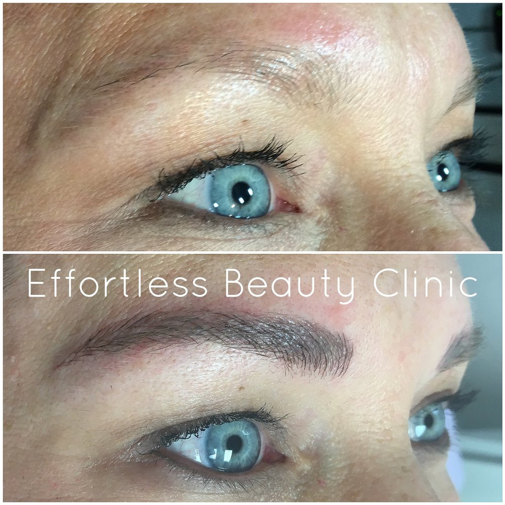 Microblading before and after